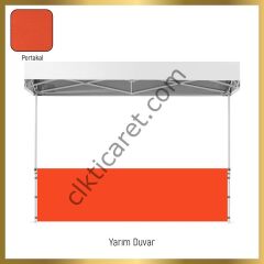 CLK 2x2 Katlanabilir Tente Gazebo Portatif Çadır 1 Tam Duvar 2 Yarım Duvar