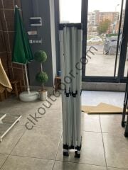 CLK 3x3 Katlanabilir Tente Gazebo Portatif Çadır 30 mm 2 Yan Pencereli 1 Yan Aksesuarsız 1 Yan Kapı ve Pencereli