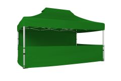 CLK 3x4,5 Katlanabilir Tente Gazebo Portatif Çadır 30 mm 1 Tam Duvar 3 Yarım Duvar