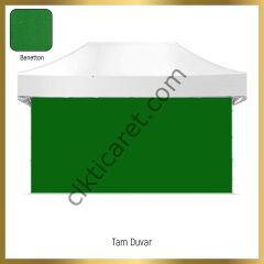 CLK 3x4,5 Katlanabilir Tente Gazebo Portatif Çadır 30 mm 3 Yan Kapalı 1 Kapılı