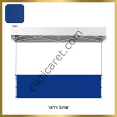 CLK 3x3 40 mm Katlanabilir Tente Gazebo Çadır Gazebo Çadır 1 Tam Duvar 3 Yarım Duvar