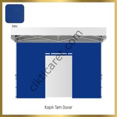 CLK 3x3 40 mm Katlanabilir Tente Gazebo Çadır Gazebo Çadır 3 Yan Kapalı 1 Kapılı