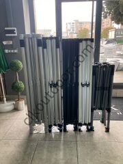 CLK 3x3 40mm Alüminyum Katlanabilir Tente Gazebo Çadır 2 Yarım Duvar 1 Tam Duvarlı