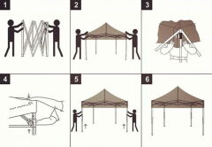 CLK 3x3 mt 40mm Alüminyum Katlanabilir Tente Portatif Gazebo Çadır
