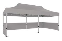 CLK 3x6 40mm Alüminyum Katlanabilir Tente Gazebo Çadır 3 Kenar Yarım Duvarlı