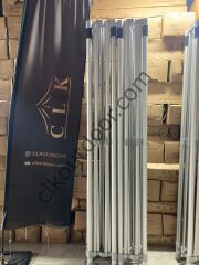 CLK 5x10 52mm Kalın Alüminyum Katlanabilir Tente Gazebo Çadır 3 Kenar Kapalı