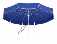 CLK 200/10 Çap 200 Saks Mavi Çizgili Otel Plaj Bahçe Balkon Havuz Şemsiyesi