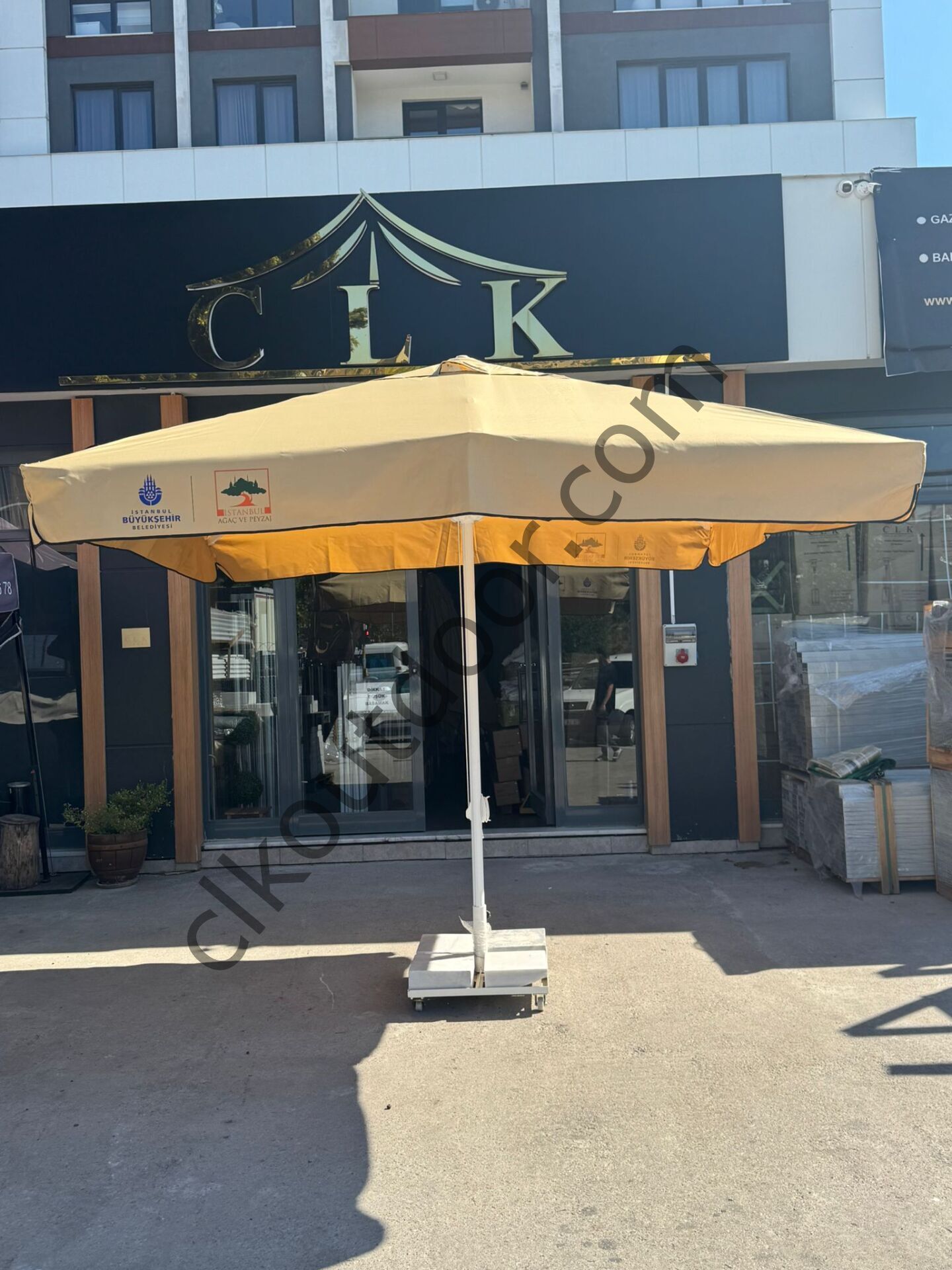 CLK 3X3 İpli Teleskopik Dijital Baskılı Şemsiye İmalatı ve Satışı