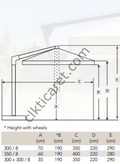 CLK Yandan Sabit Kollu Logo Baskılı Şemsiye İmalatı ve Satışı