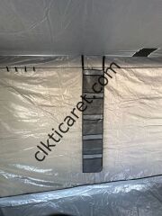 CLK 3x6 Verendalı 30 mm Profil Portatif Katlanır Gazebo Kamp Çadır Açık Gri