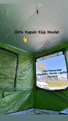 CLK 3x6 Verendalı 30 mm Profil Katlanır Portatif Gazebo Kamp Çadır Yeşil