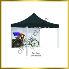CLK 2x2 Baskılı Gazebo Çadır Portatif Tente Set