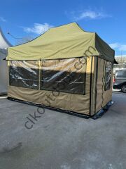 CLK 3x4,5 mt 30 mm Eko Seri Karavan Çadırı Kış Bahçesi Portatif Katlanabilir Tente