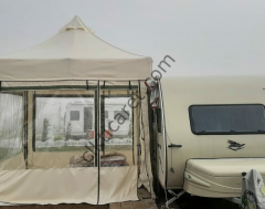 CLK 3x3 mt 52 mm Kalın Alüminyum Karavan Çadırı Kış Bahçesi Portatif Katlanabilir Tente