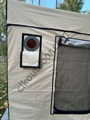 CLK 3x4.5 mt 52 mm Kalın Alüminyum Karavan Çadırı Kış Bahçesi Portatif Katlanabilir Tente