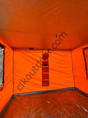 CLK 3x3 40mm Katlanır Gazebo Portatif Kamp Çadır Turuncu