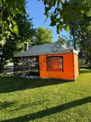 CLK 3x6 Metre 40 mm Verendalı Gazebo Portatif Kamp Çadırı Sineklikli Model