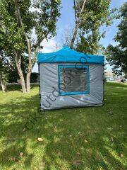 CLK 3x3 mt Kısa Bagaj Boy 115 cm Gazebo Portatif Kamp Çadırı Açık Gri