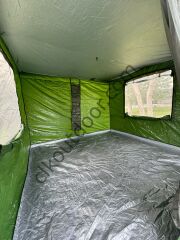 CLK 3x3 mt Katlanabilir Portatif Kısa Bagaj Boy 115 cm Gazebo Portatif Kamp Çadırı Haki