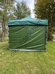 CLK 3x3 mt Katlanabilir Portatif Kısa Bagaj Boy 115 cm Gazebo Portatif Kamp Çadırı Haki