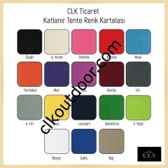 CLK 3x3 Metre Kısa Bagaj Boy 115 cm Katlanabilir Gazebo Çadır 4 Yan Perdeli 1 Kapılı