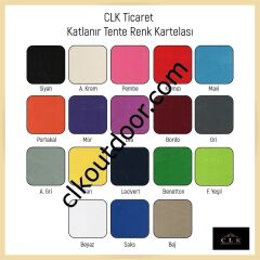 CLK 3x3 Metre Kısa Bagaj Boy 115 cm Katlanabilir Gazebo Çadır 1 Yan Perde Kapalı