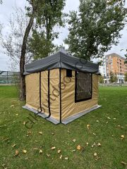CLK 3x3 40 mm Bagaj Boy Gazebo Karavan Çadırı Portatif Katlanabilir Kış Bahçesi 115 cm