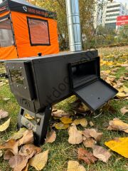 CLK Outdoor Kuzineli Kamp Sobası Dekoratif Camlı Model