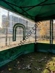 CLK 3x3 40 mm Profil Kış Bahçesi Karavan Çadırı Şeffaf Brandalı Gazebo Katlanır Çadır Portatif Tente