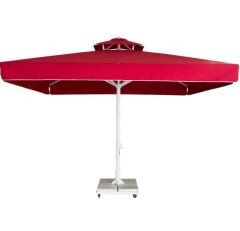 CLK 4x4 Metre Saçaklı Eko Model Krank Sistem Teleskopik Şemsiye Q80 Profil