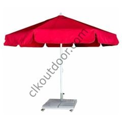 CLK 3,5 Metre Yuvarlak Mega Q60 Şemsiye Bahçe Cafe Havuz Otel Restorant Şemsiyeleri