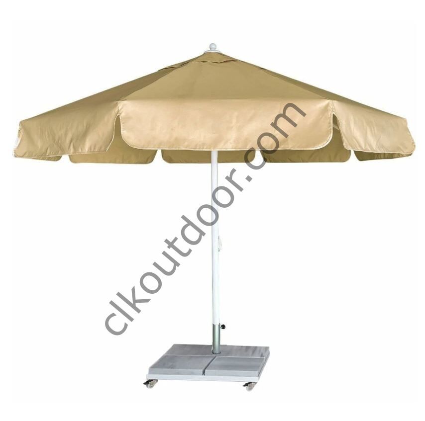 CLK 3,5 Metre Yuvarlak Mega Q60 Şemsiye Bahçe Cafe Havuz Otel Restorant Şemsiyeleri