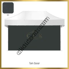 CLK 4x8 40 mm Katlanabilir Tente Gazebo Çadır Gazebo Çadır 3 Yan Duvarlı 2 Pencereli