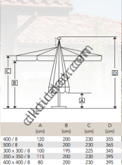 CLK Yuvarlak İpli Teleskopik Dijital Baskılı Şemsiye İmalatı ve Satışı