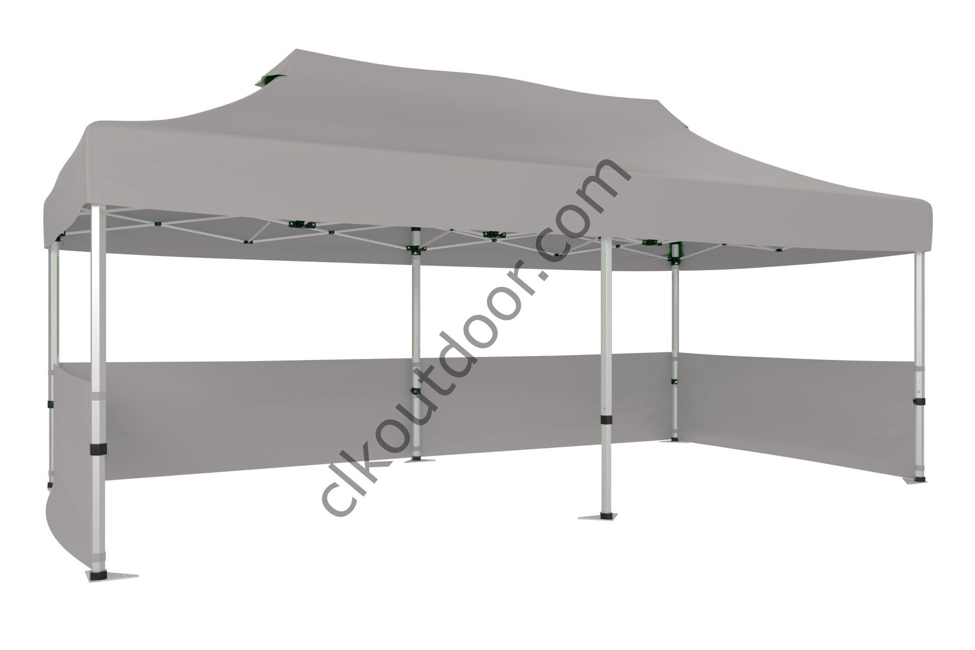 CLK 2x4 mt 40mm Alüminyum Katlanabilir Tente Gazebo Çadır 3 Kenar Yarım Duvarlı