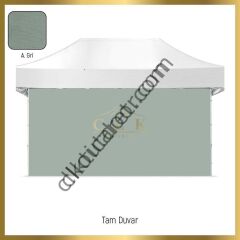 CLK 2x4 40mm Alüminyum Katlanabilir Tente Gazebo Çadır  2 Yan Pencereli 1 Yan Aksesuarsız 1 Yan Kapı ve Pencereli