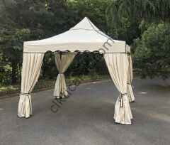 CLK 3x3 40 mm Garden Katlanabilir Tente Bahçe Çardak Krem