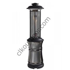 CLK Fener Soba Tüplü Dekoratif Bahçe Isıtıcı Gümüş Gri