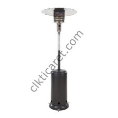 CLK Palmiye Tüplü Soba Gri Dış Mekan Bahçe Mantar Şemsiye Tipi Dekoratif Isıtıcı